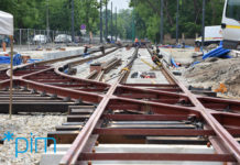 Na pętli Wilczak zamontowano szyny i rozjazdy